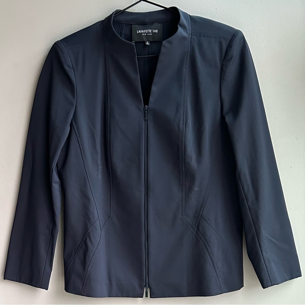LAFAYETTE 148 black zippered jacket ⭐️excellent⭐️